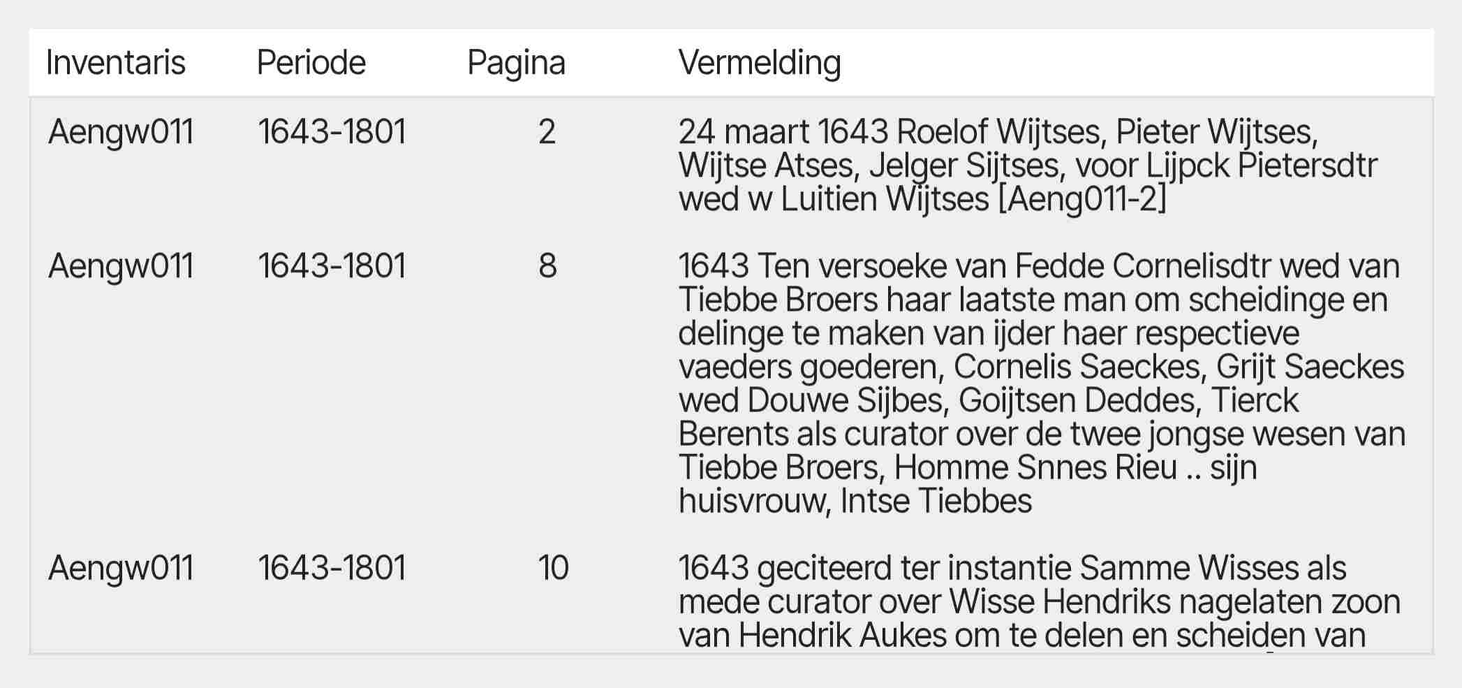 Een afbeelding van de door mij gebruikte Excelsheet.