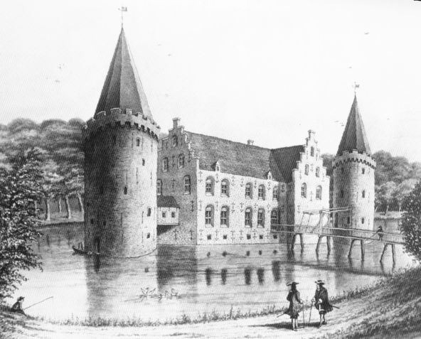Slot Sjaerdema Franeker waar nu het kaatsveld ligt.